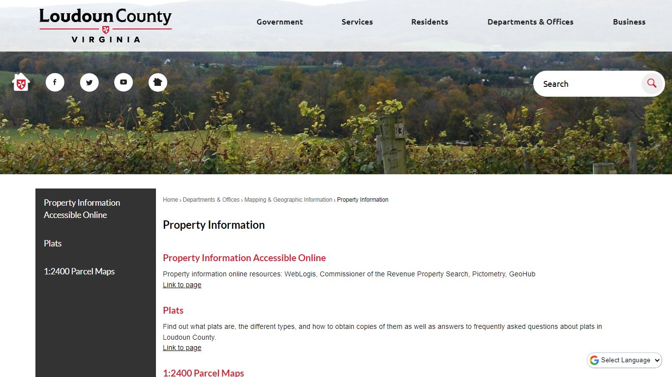 Property Information | Loudoun County, VA - Official Website