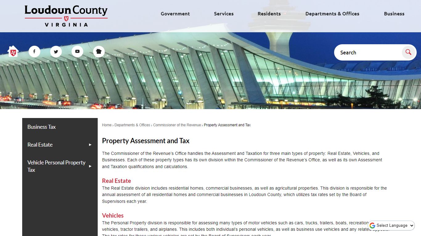 Property Assessment and Tax - Loudoun County, VA